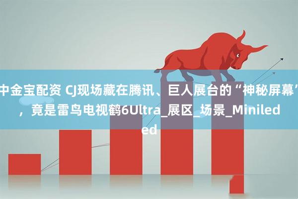 中金宝配资 CJ现场藏在腾讯、巨人展台的“神秘屏幕”，竟是雷鸟电视鹤6Ultra_展区_场景_Miniled